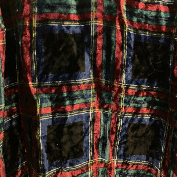 Torrid Womens Sophie Multi Plaid Velvet Swing Cami Tank Top Size 1 = US 1X - Picture 5 of 8